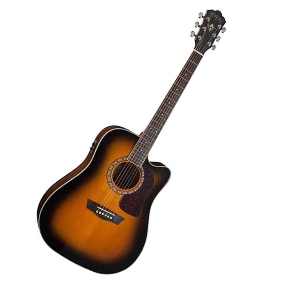 Washburn AD5CEPACK Semi Acoustic Guitar 41' Dreadnought with Bag, Picks, Strap - MusicMajlis