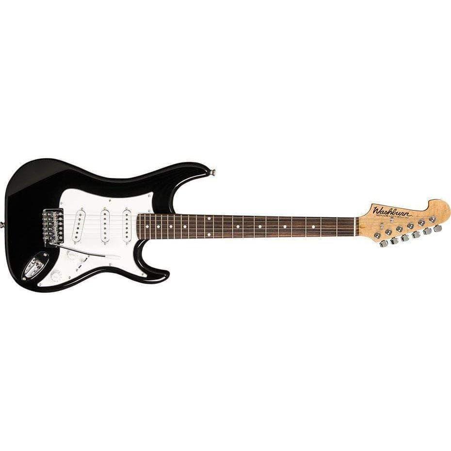 Washburn S1B Electric Guitar - Black - MusicMajlis
