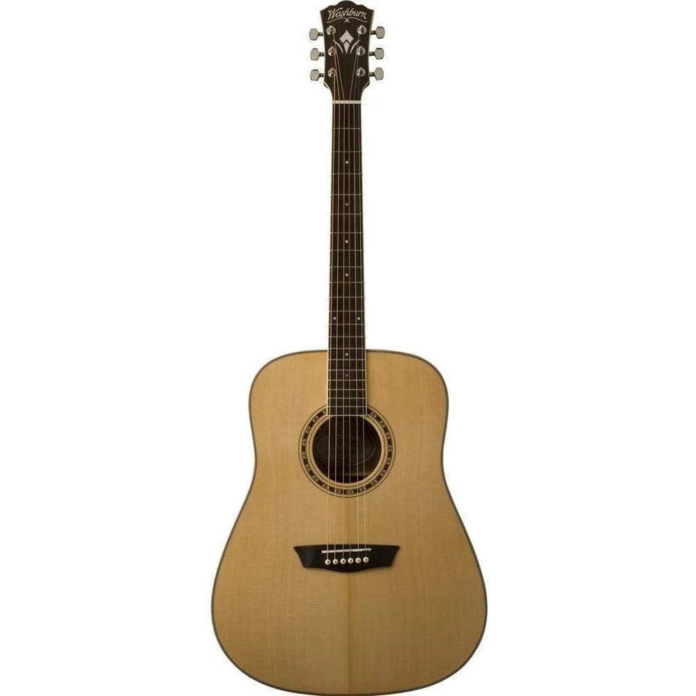 Washburn WD10S Dreadnought Acoustic Guitar - Natural (Discontinued) - MusicMajlis