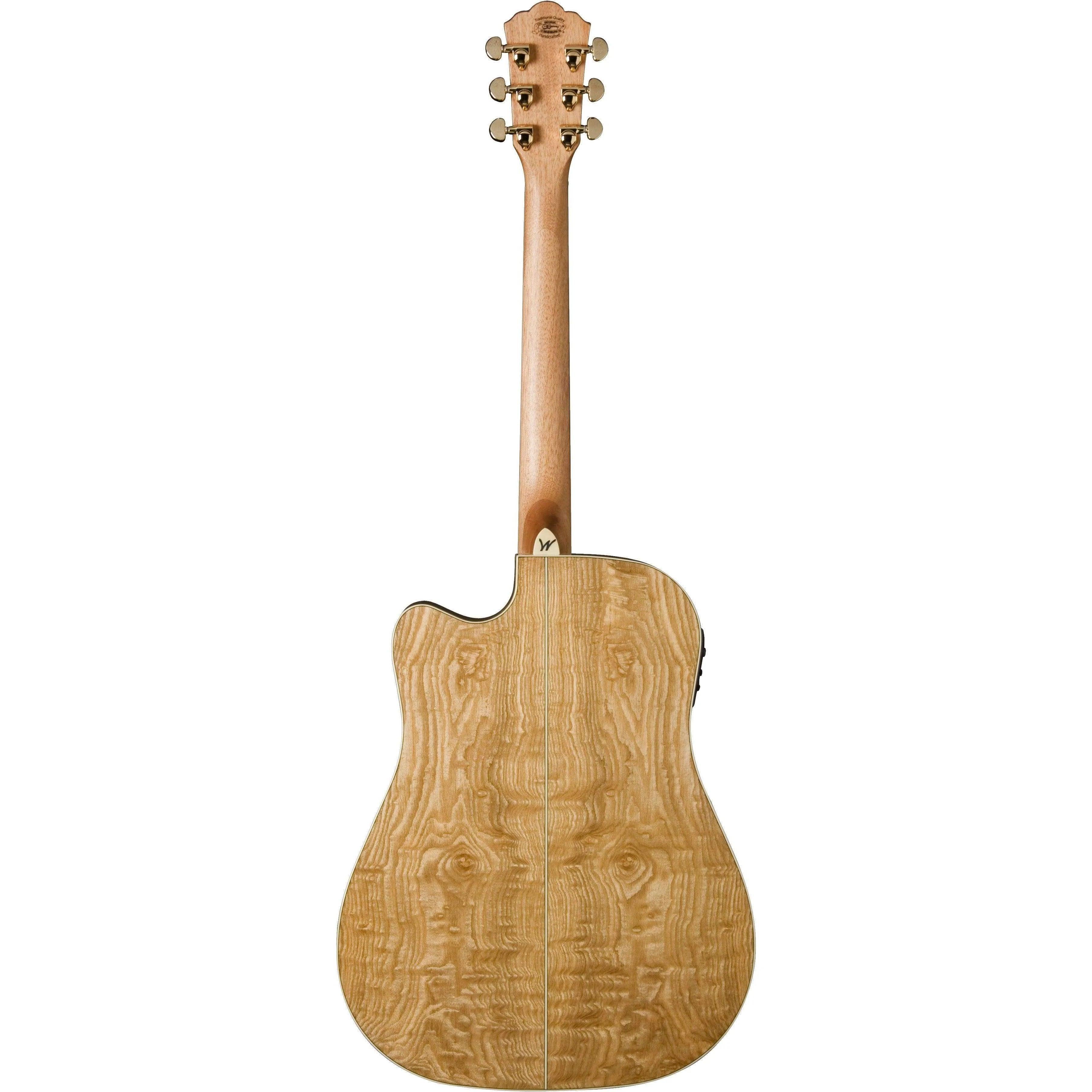 Washburn WD30SCE Dreadnought Semi-Acoustic Guitar - Natural (Discontinued) - MusicMajlis