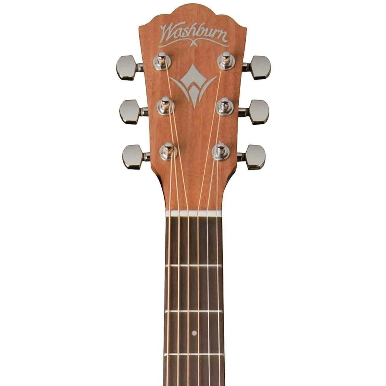 Washburn WD7SCEATBM Semi-Acoustic Guitar - Antique Tobacco Burst Matte - MusicMajlis