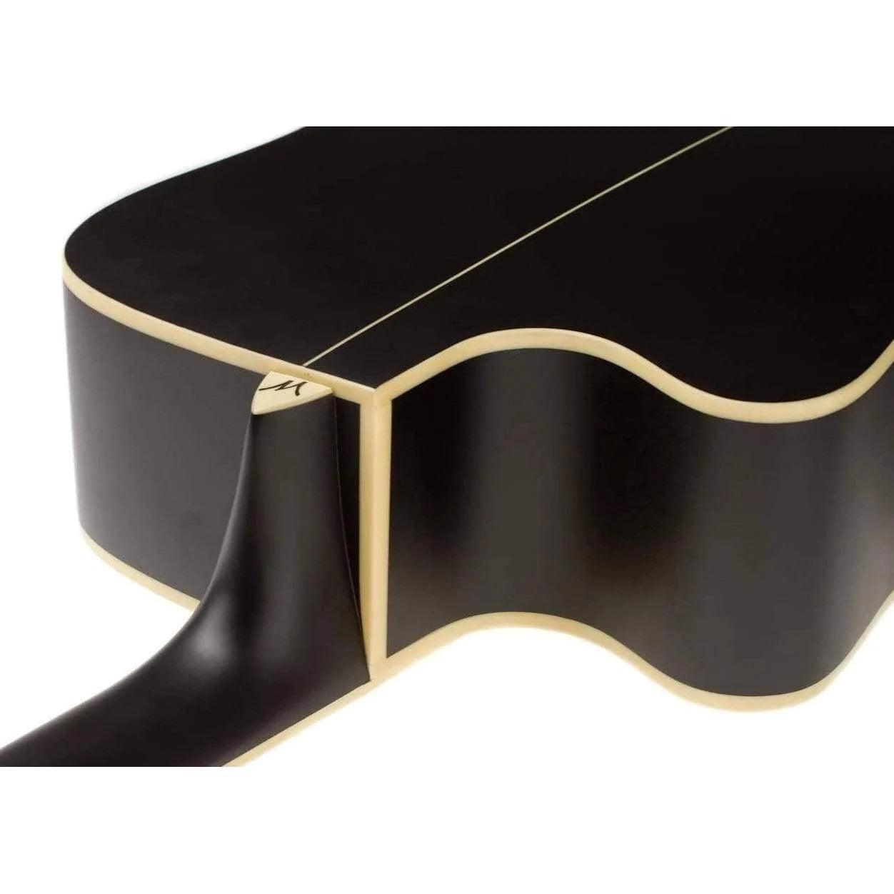 Washburn WD7SCEBM Dreadnought Semi-Acoustic Guitar - Black Matte (Display Piece) - MusicMajlis