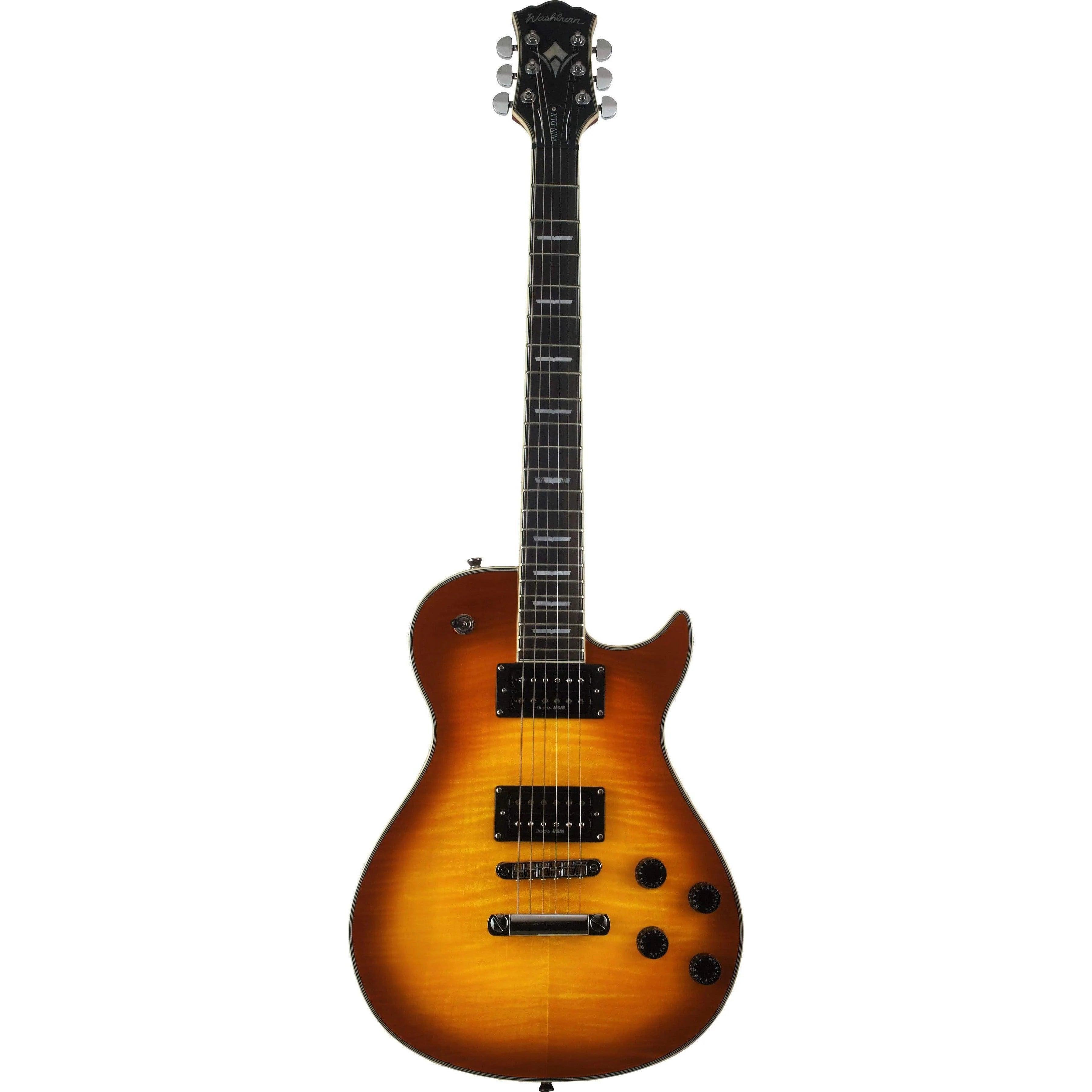 Washburn WINDLXFTSB Electric Guitar - Flame Tobacco Sunburst - MusicMajlis