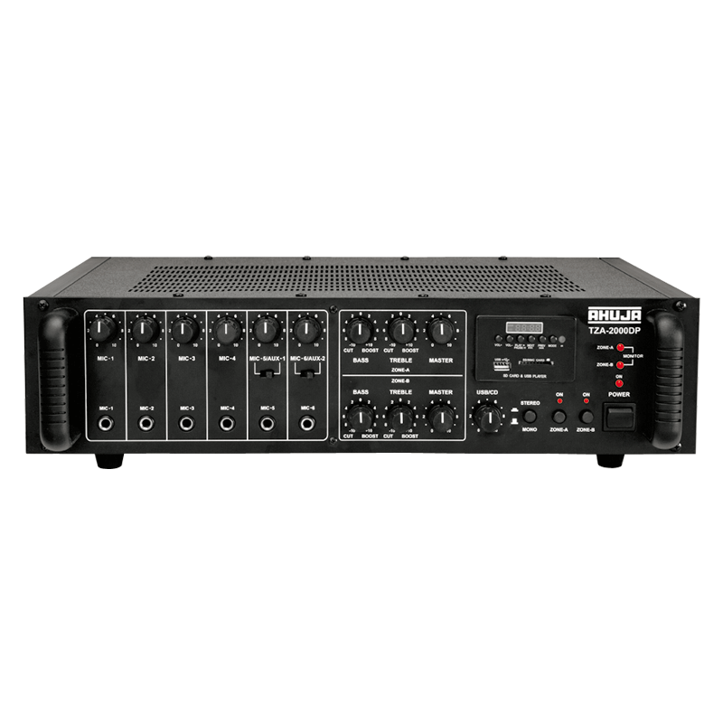 Ahuja TZA2000DP PA Amplifier Two Zone 100W+100W
