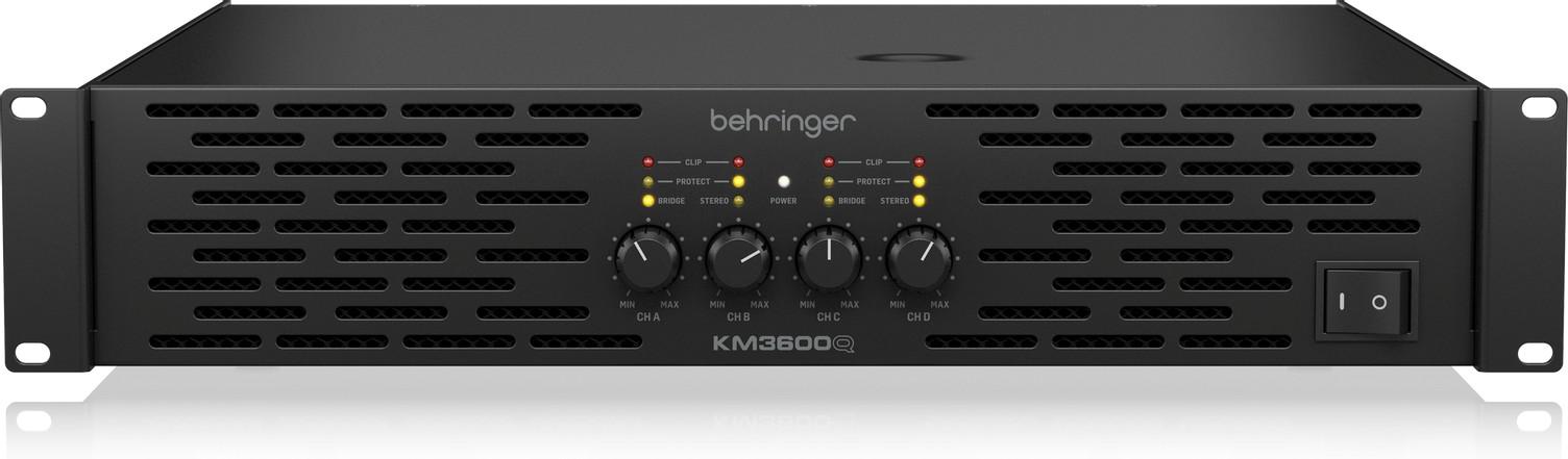 Behringer KM3600Q - Professional 3,600W 4-Channel Power Amplifier with ATR Technology