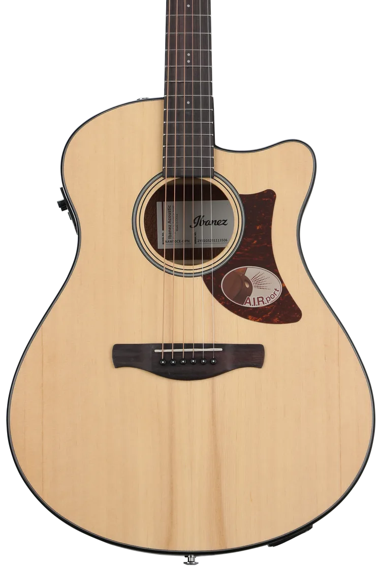 Ibanez AAM50CEOPN Advanced Acoustic Electric Guitar Auditorium with Advanced Access Cutaway Body - Open Pore Natural