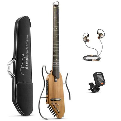 Donner HUSH-I Acoustic-Electric Guitar Kit for Travel Silent Practice