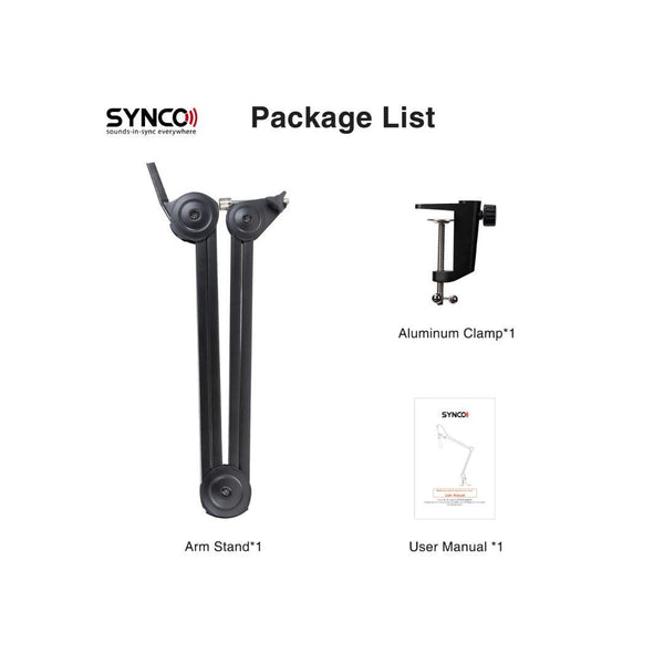 Buy Synco MA30 BK Adjustable Microphone Arm Stand in UAE at Best Price