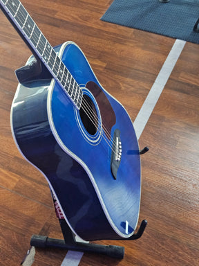 Oscar Schmidt OG2TBL Acoustic Guitar – Trans Blue Display Unit Clearance!