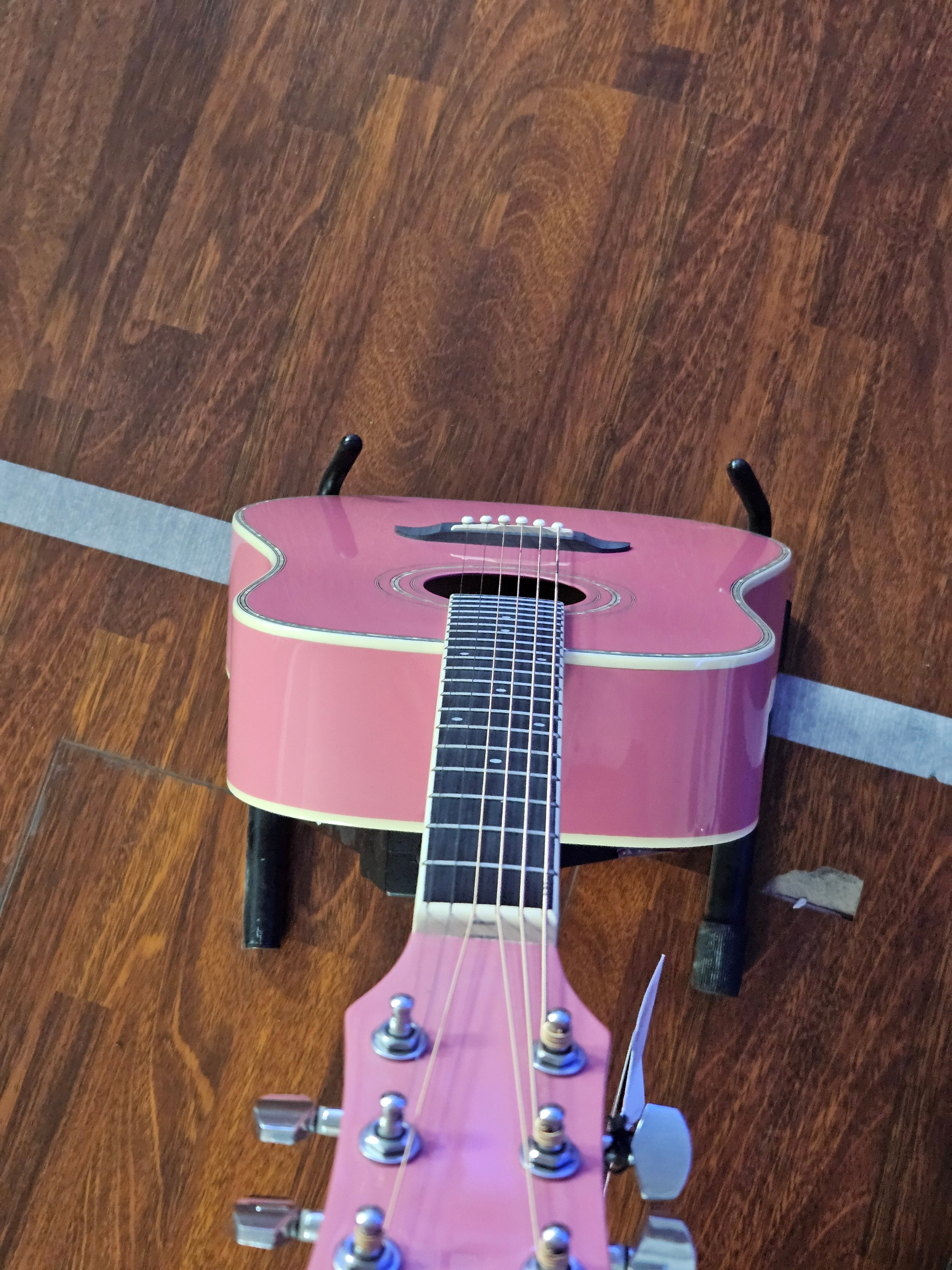 Oscar Schmidt OF2P Folk Acoustic Guitar - Pink -Display Unit Clearance!