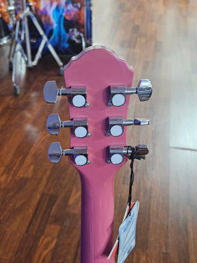 Oscar Schmidt OF2P Folk Acoustic Guitar - Pink -Display Unit Clearance!