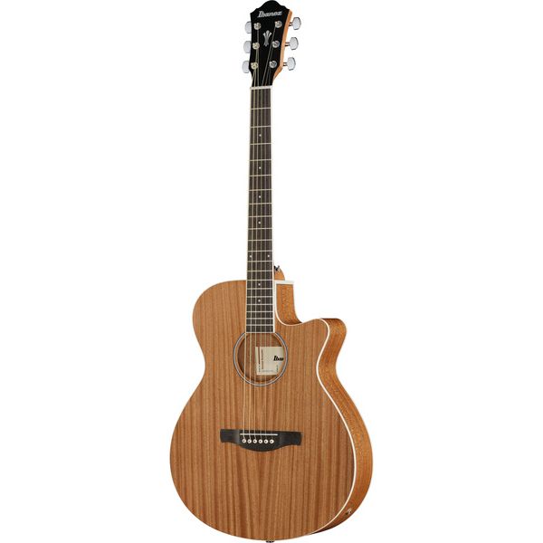 Ibanez AEG7MHOPN Slim-Body Electro-Acoustic Guitar Featuring an All-Sapele Body With an Open Pore Natural Finish