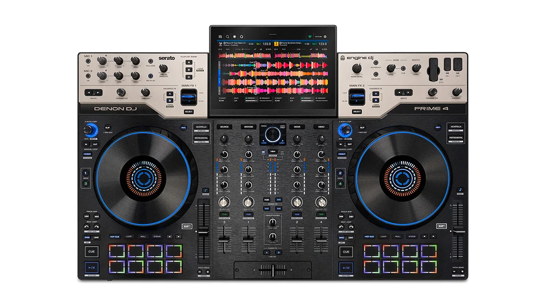 Denon DJ PRIME 4 G2 4-Channel Standalone DJ System with Built-in FX, and Stems