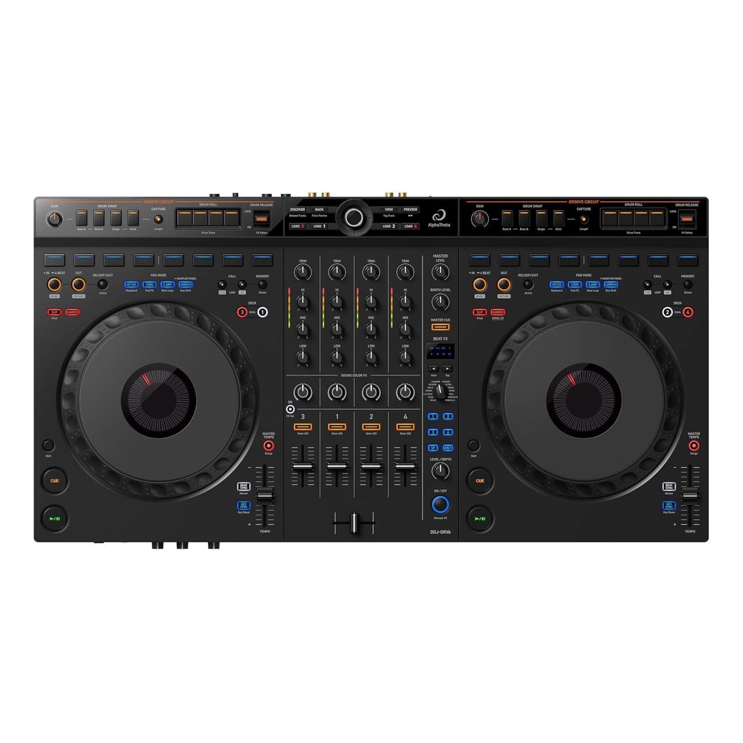 AlphaTheta DDJ-GRV6 4-channel performance DJ controller