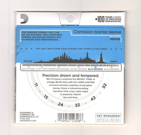 D'Addario EZ910 Acoustic Guitar Strings - 85/15 Bronze (.011-.052 Light Gauge)