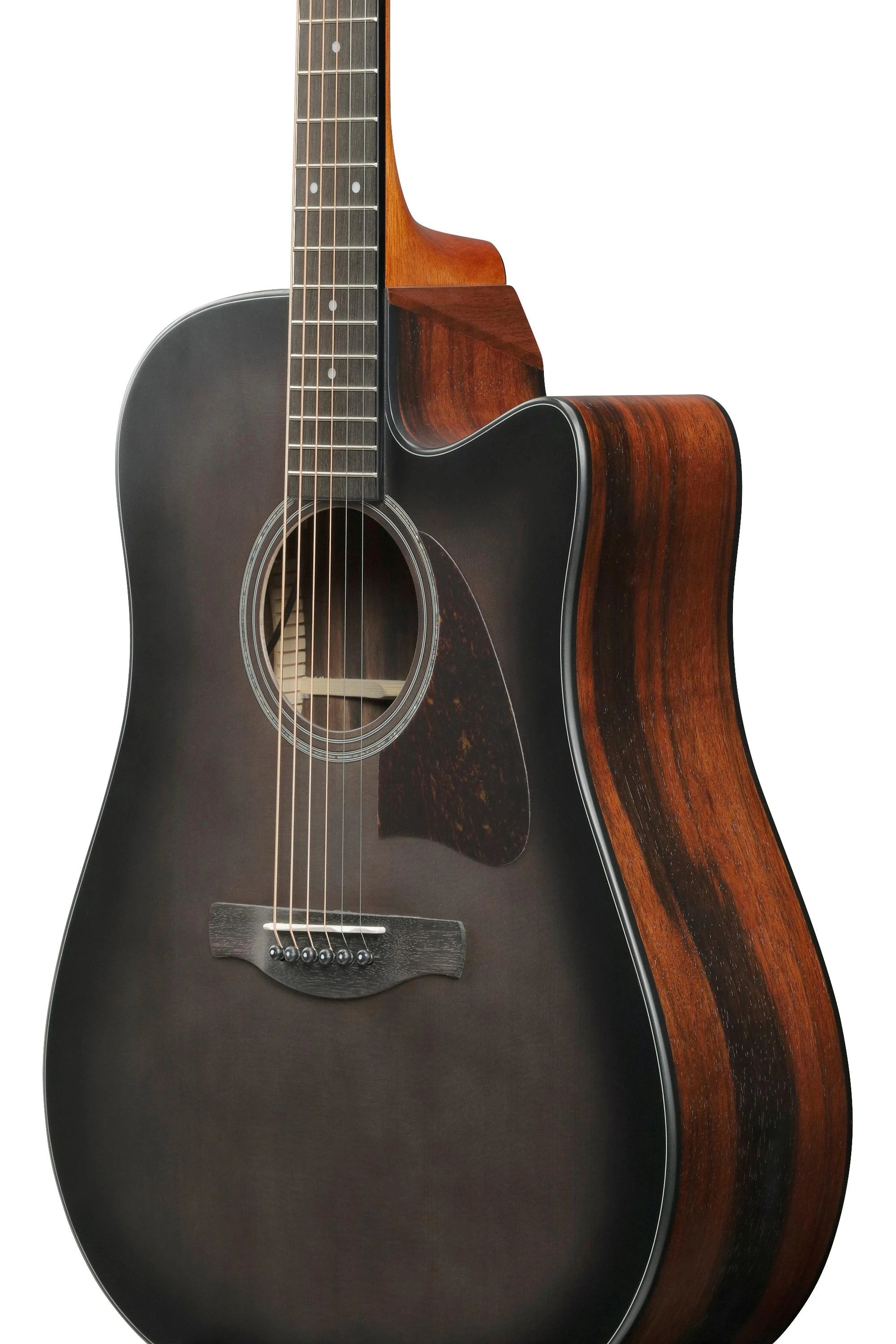 Ibanez Advanced Acoustic AAD70CE Electro-Acoustic Guitar - Transparent Charcoal Burst (AAD70CETBN)