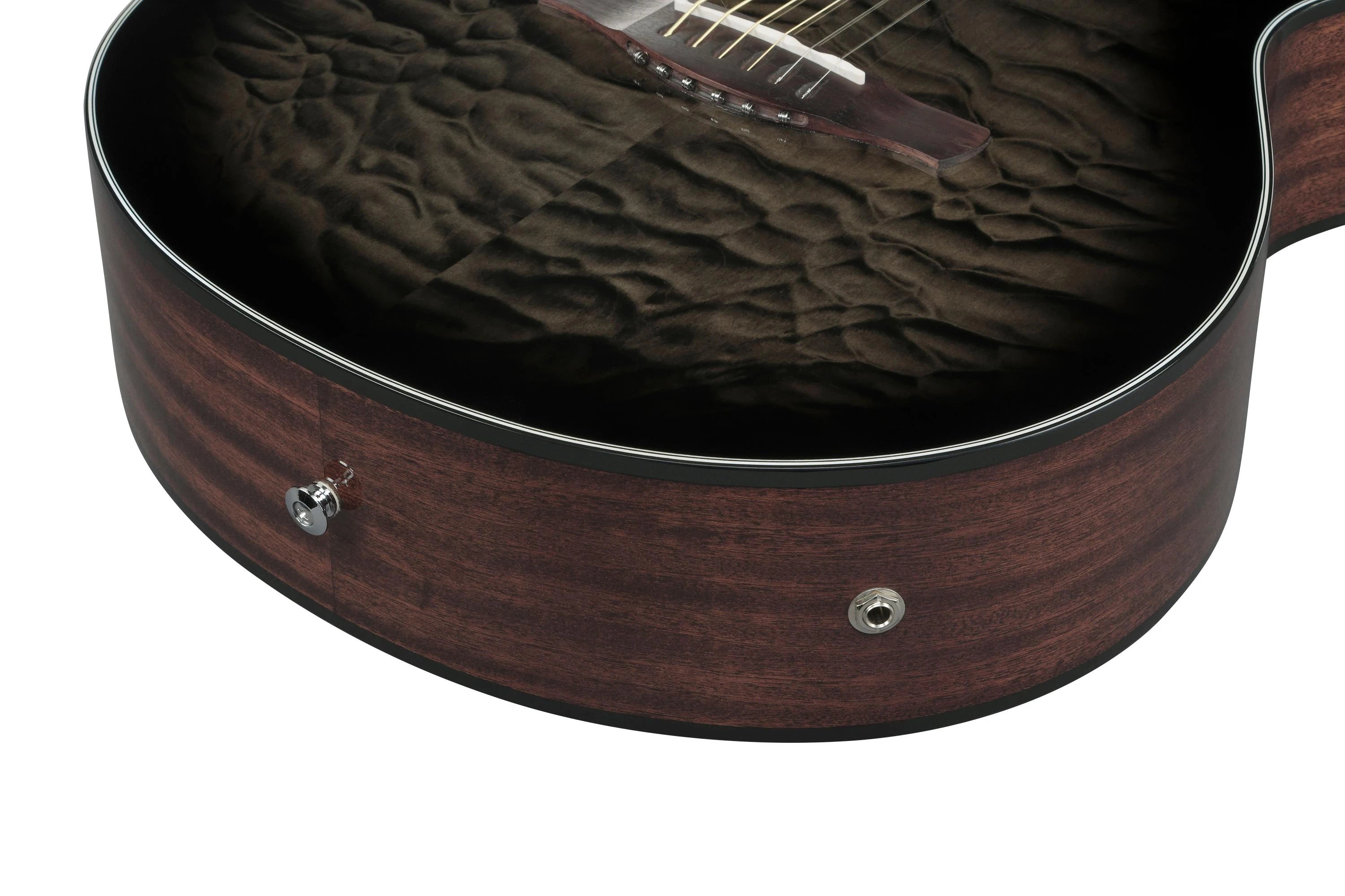 Ibanez AEWC16QATKH Western Guitar Transparent Black Sunburst Gloss