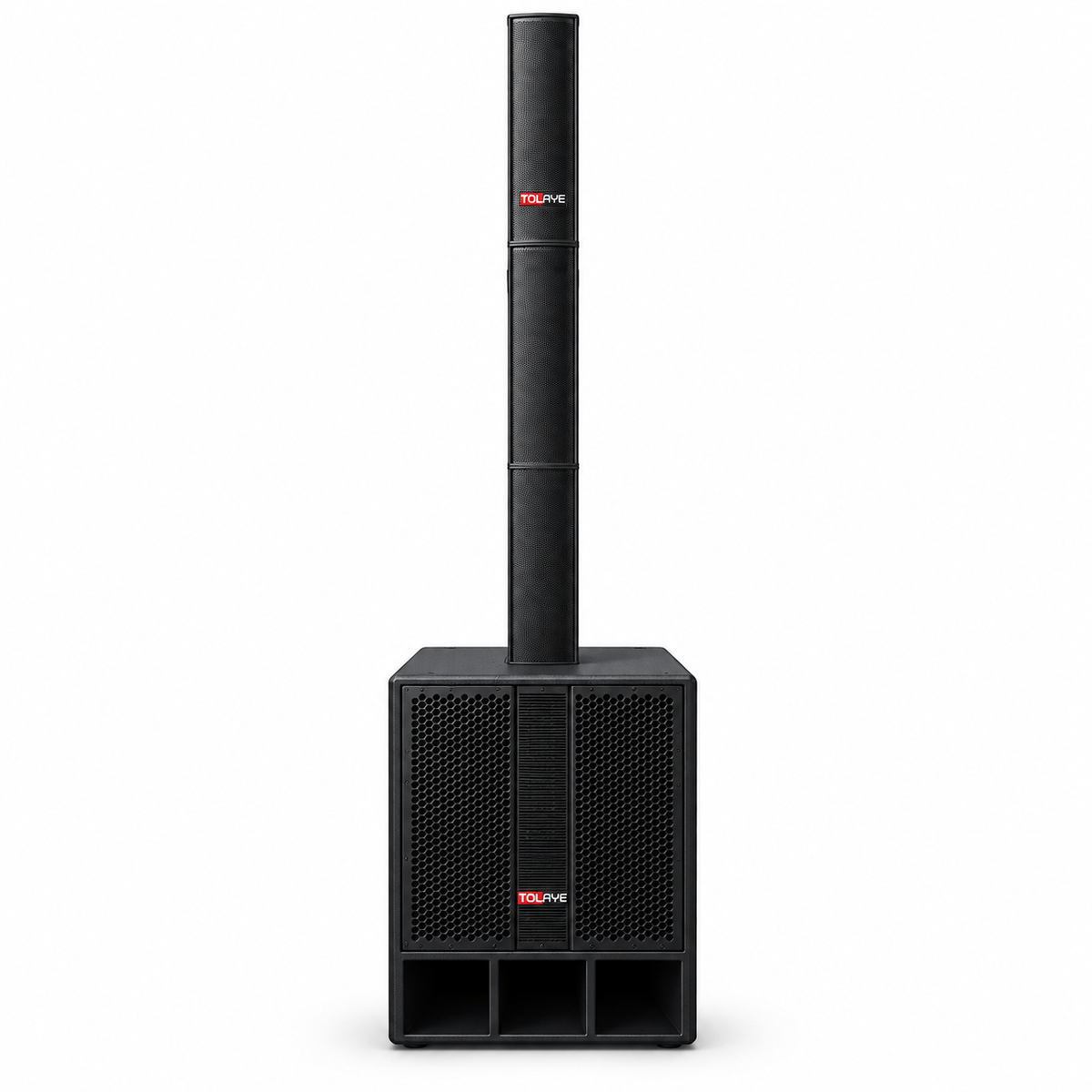 Tolaye TL800 Portable Tower PA System with DSP, 18" Subwoofer, 3-Column Speaker Array, Protective Cover & Wheels