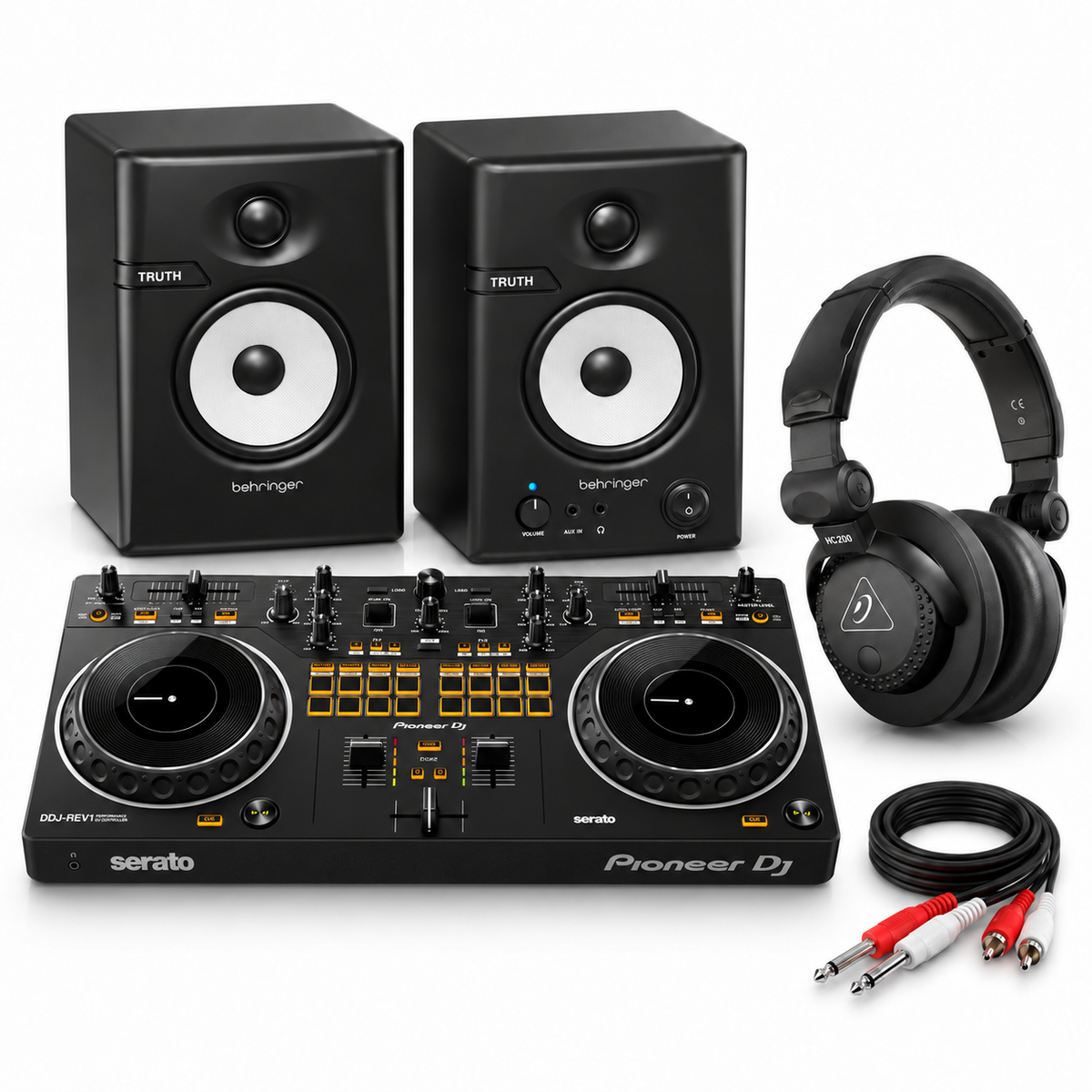 Pioneer DJ DDJ-REV1 Complete DJ Starter Bundle