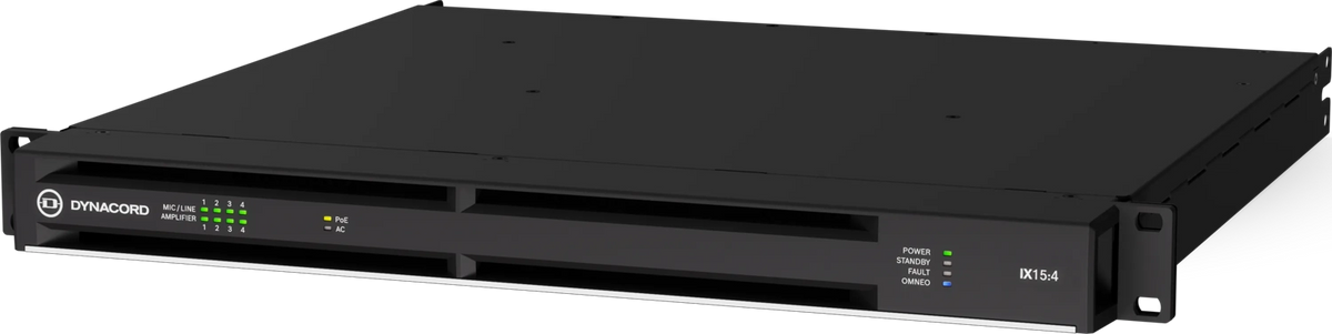 Dynacord IX15:4 Four-Channel Networked DSP Amplifier with 1500W powerTANK