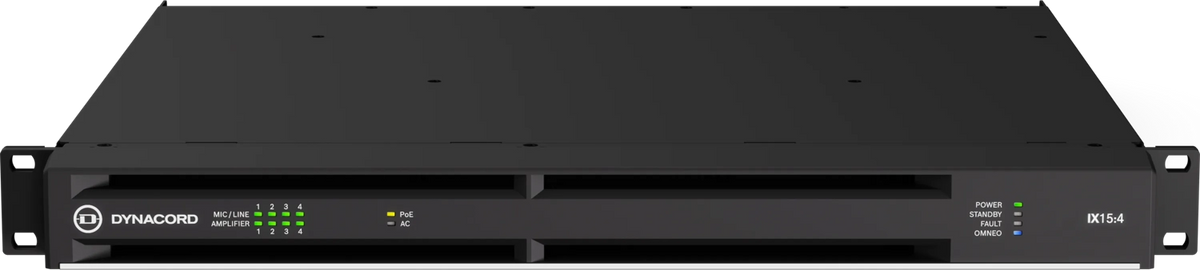 Dynacord IX15:4 Four-Channel Networked DSP Amplifier with 1500W powerTANK
