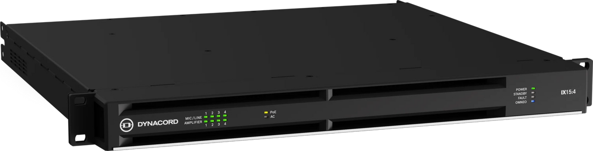 Dynacord IX15:4 Four-Channel Networked DSP Amplifier with 1500W powerTANK