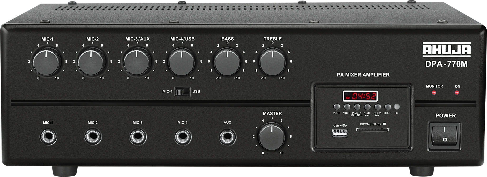 Ahuja DPA770M PA Amplifier With Built-In Player DPA-770