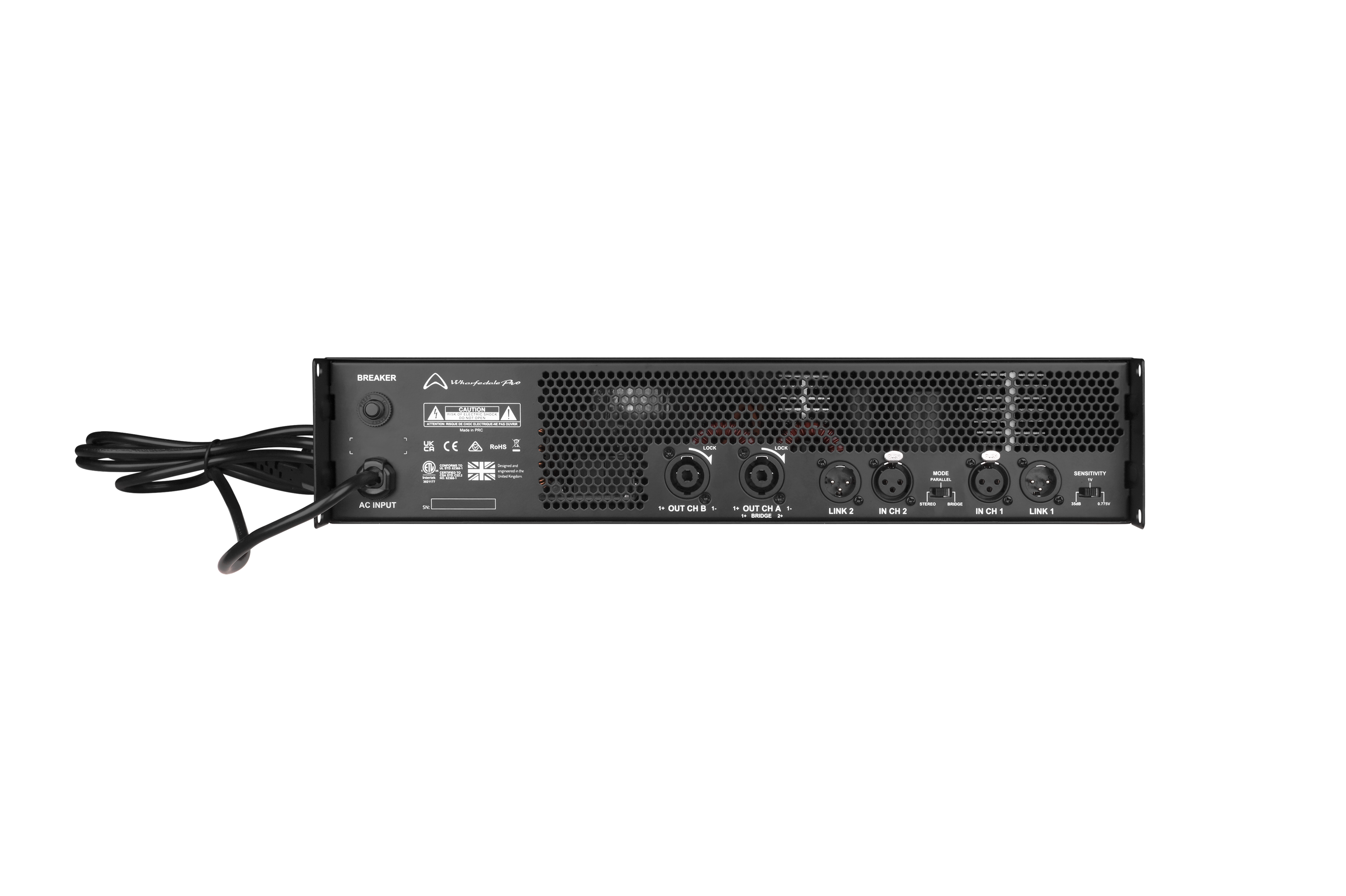 Wharfedale Pro DR6000 Power Amplifier 2x3150W @ 4Ohm / 2x1850W @ 8Ohm