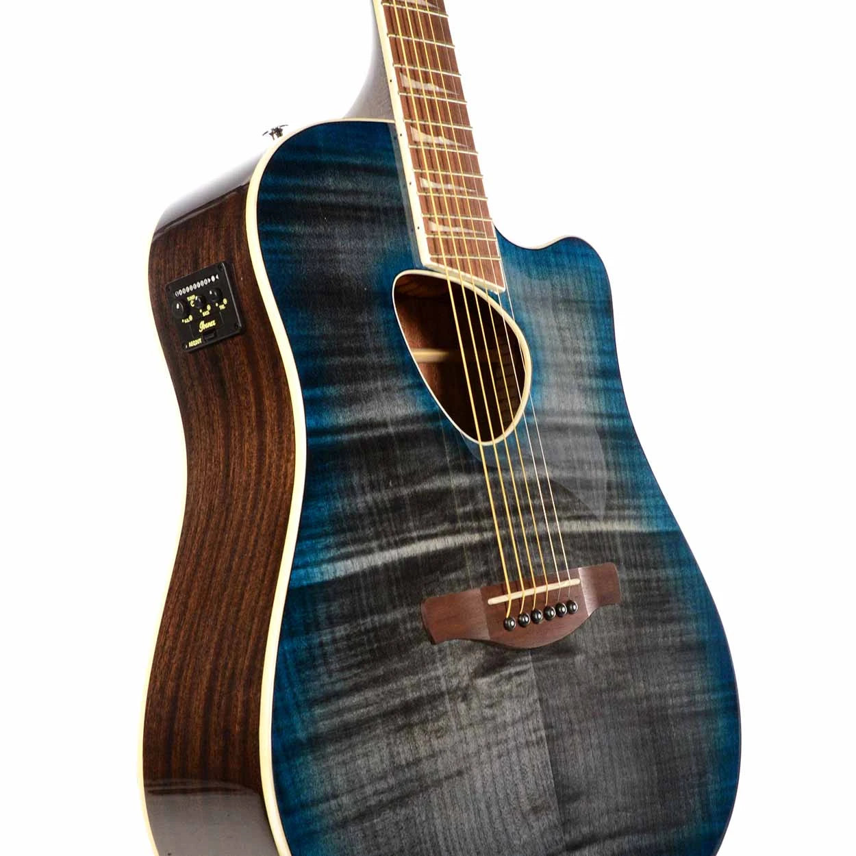 Ibanez ALT30FMBDB ALTSTAR Series Acoustic Electric Guitar – Blue Doom Burst High Gloss