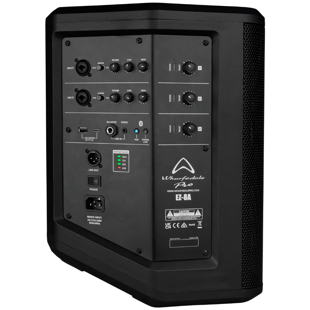 Wharfedale Pro EZ-8A 8" Battery Bluetooth PA Speaker