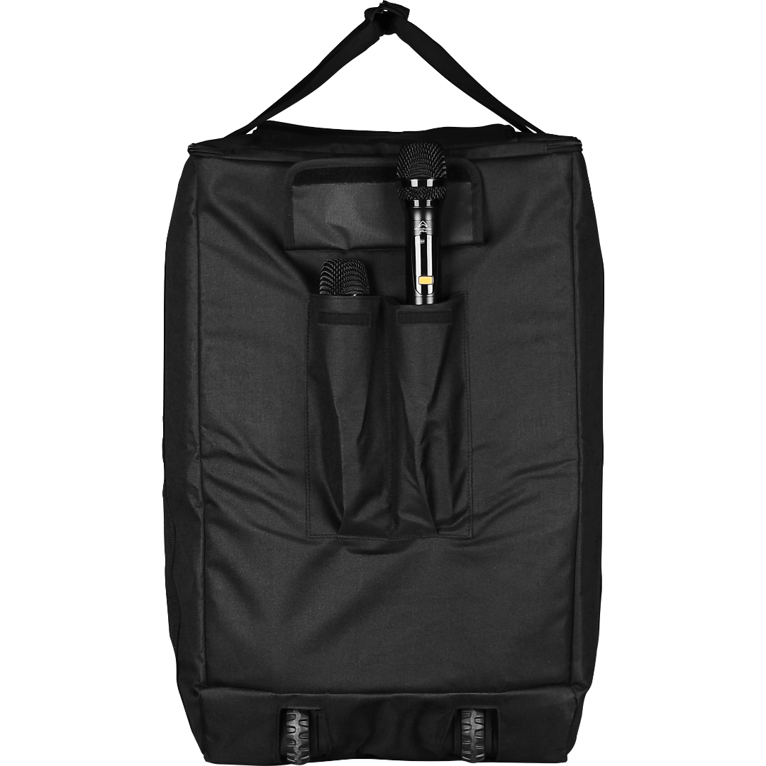 Wharfedale Pro EZ-PZ 100W Portable Battery Powered PA Speaker With 2 Wireless Mics & Tour Bag