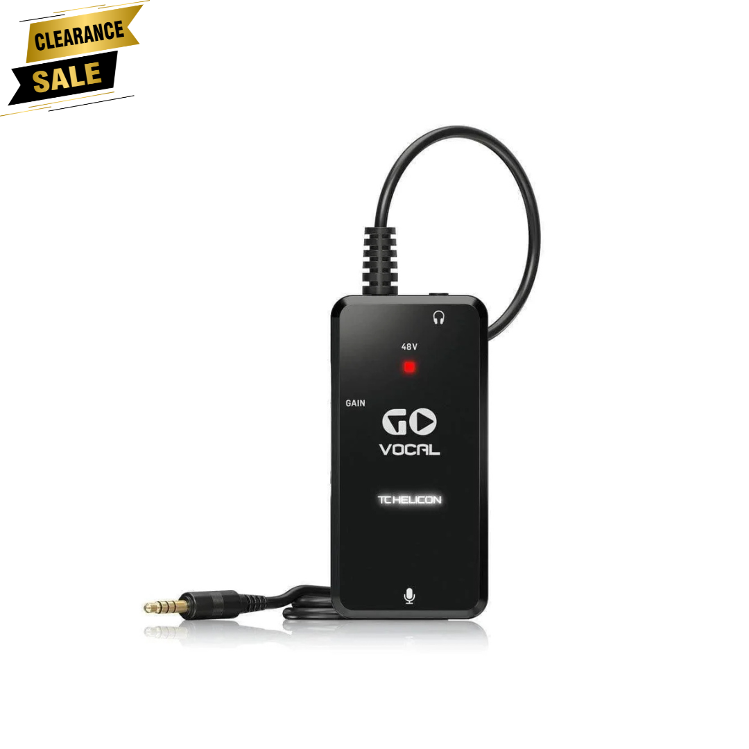 TC Helicon GO VOCAL Microphone Preamp Audio Interface