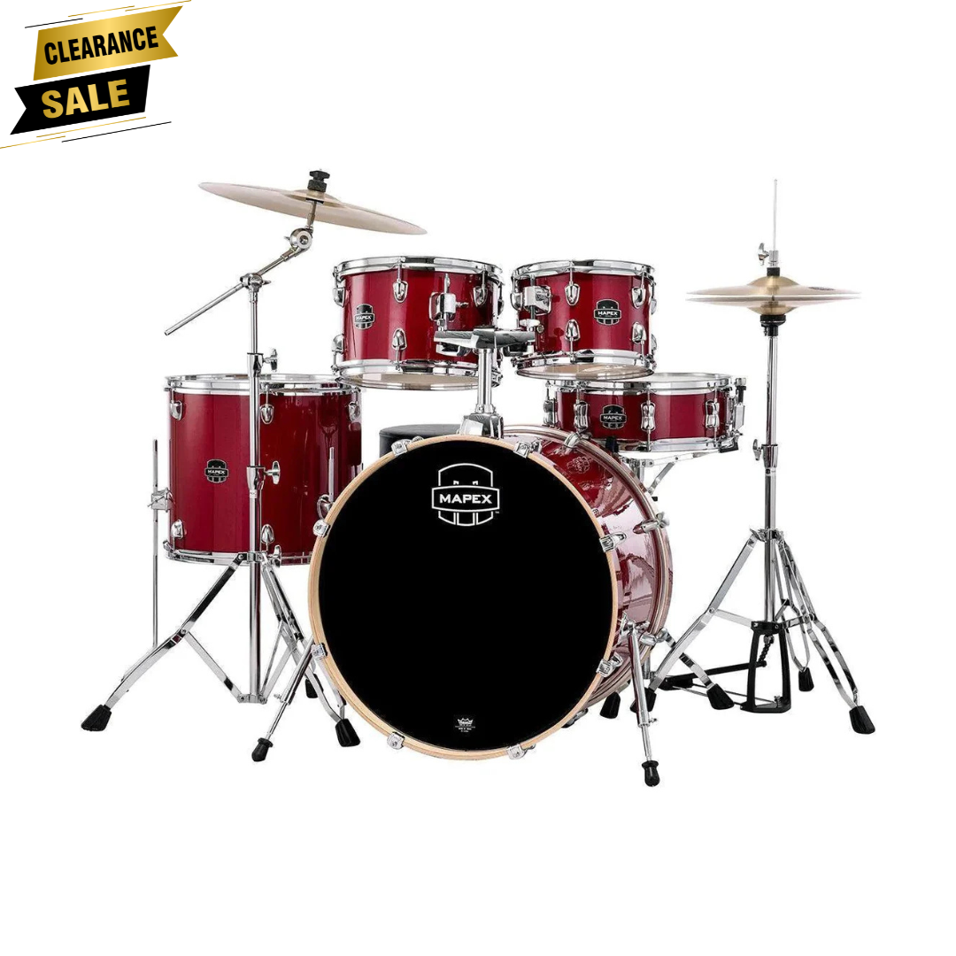 Mapex VE5294FTCVM Drums Venus Rock 5pc Drum Set with Cymbals & Throne