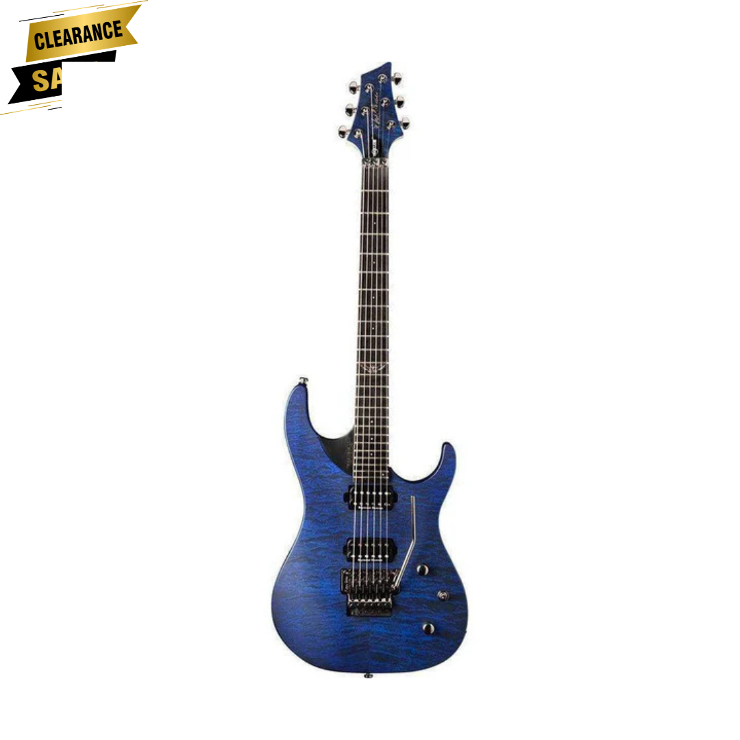 Washburn  Parallaxe XM Series Solid-Body Electric Guitar - Quilt Trans Blue (Display Piece)