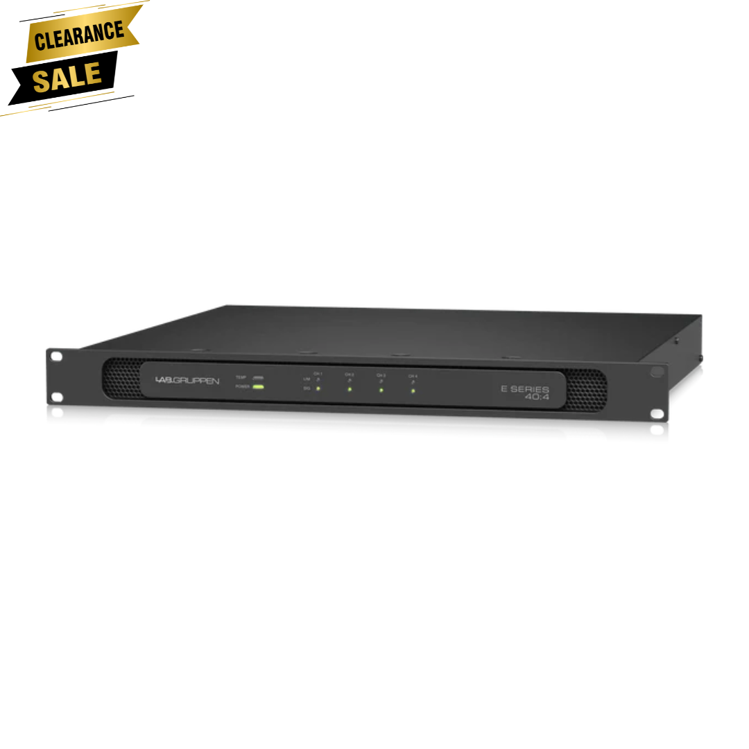 Lab Gruppen E 40:4 4000 Watt Amplifier with 4 Flexible Output Channels
