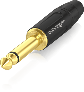 Behringer 4MGBK Professional 1/4" TS Male Gold Connector
