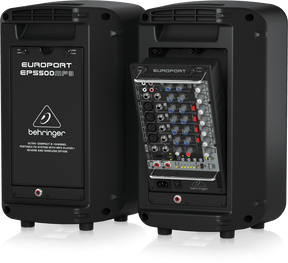 Behringer Europort EPS500MP3 Ultra-Compact 500W 8-Channel Portable PA System with MP3 Player, Reverb and Wireless Option
