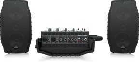 Behringer Europort PPA200 Ultra-Compact 200W 5-Channel Powered Mixer with Wireless Microphone Option, Klark Teknik Multi-FX Processor and FBQ Feedback Detection
