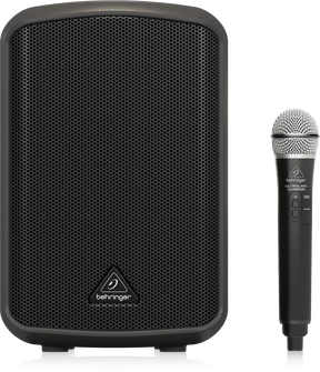 Behringer Europort MPA100BT All-in-One Portable 100-Watt Speaker with Wireless Microphone, Bluetooth Connectivity and Battery Operation