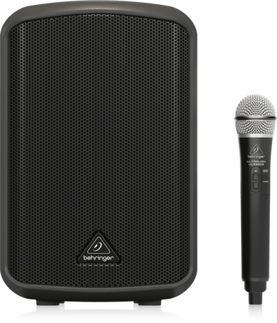 Behringer Europort MPA100BT All-in-One Portable 100-Watt Speaker with Wireless Microphone, Bluetooth Connectivity and Battery Operation
