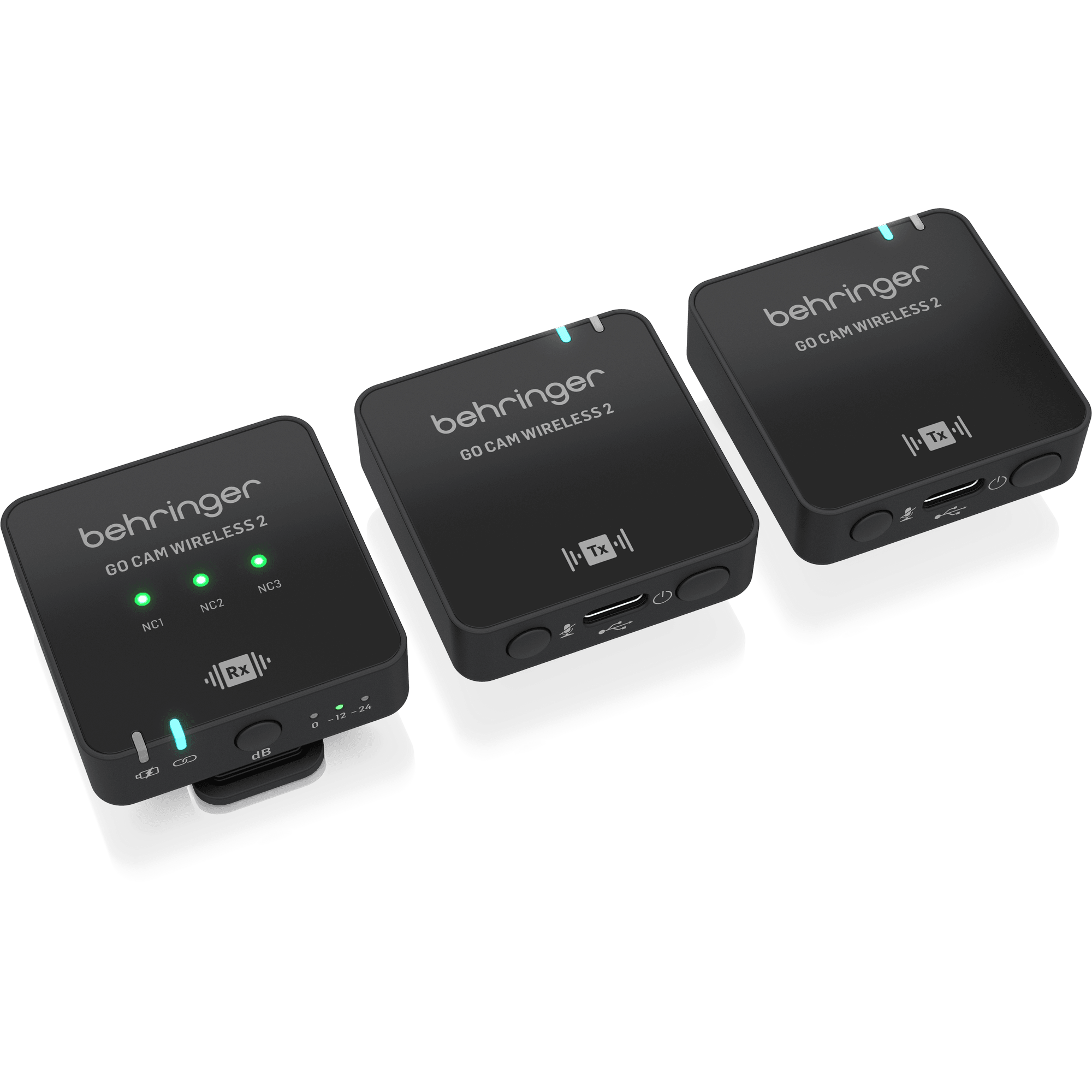 Behringer GO CAM WIRELESS 2 Digital Wireless Dual Clip-On Microphone System for Content Creators