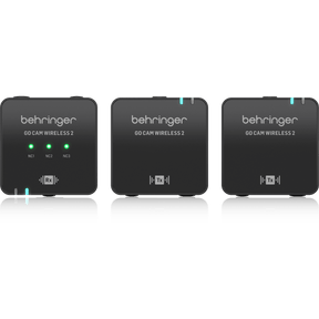 Behringer Go Cam Wireless 2 Digital Wireless Dual Clip-On System Microphone لمشاركي المحتوى
