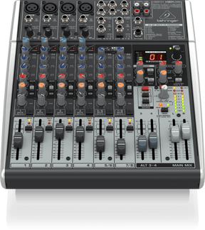 Behringer Xenyx X1204USB Premium 12-Input 2/2-Bus Mixer with XENYX Mic Preamps and Compressors, British EQ, 24-Bit Multi-FX Processor and USB/Audio Interface