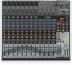 Behringer Xenyx X2222USB Premium 22-Input 2/2-Bus Mixer with XENYX Mic Preamps and Compressors, British EQ, 24-Bit Multi-FX Processor and USB/Audio Interface