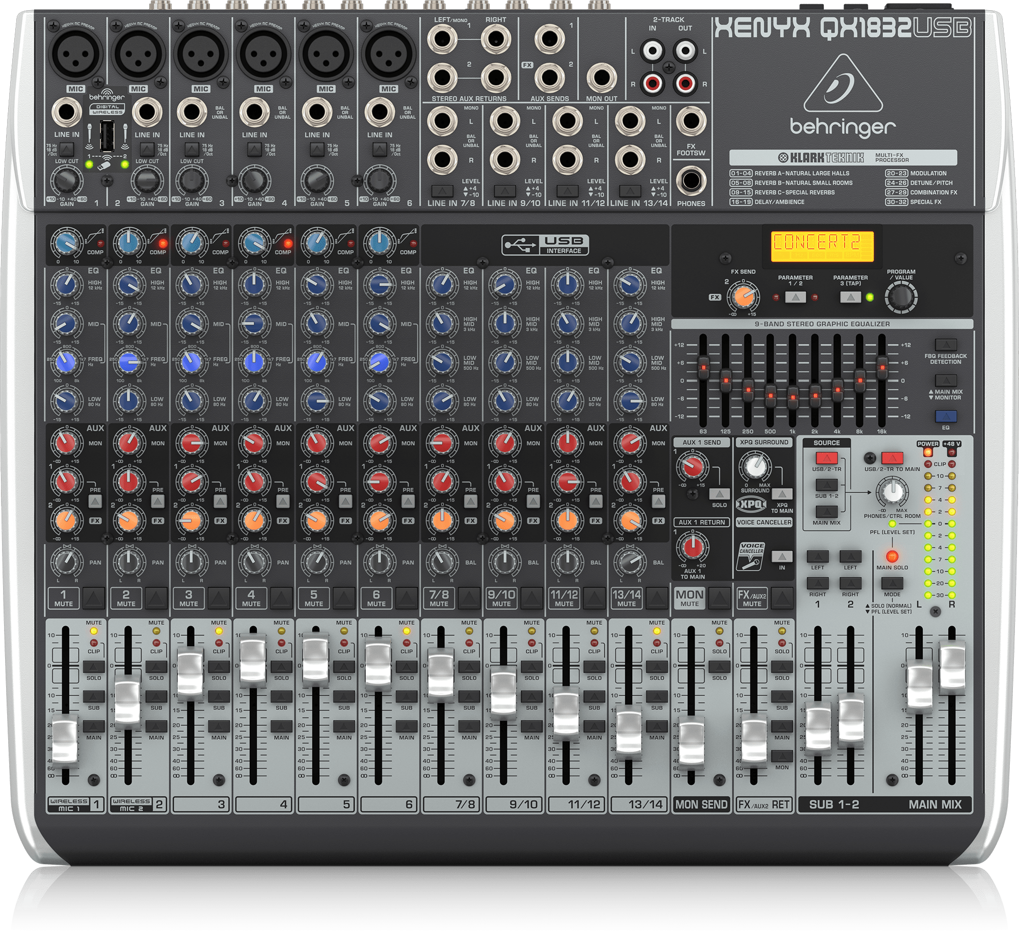 Behringer Xenyx QX1832USB Audio Mixer