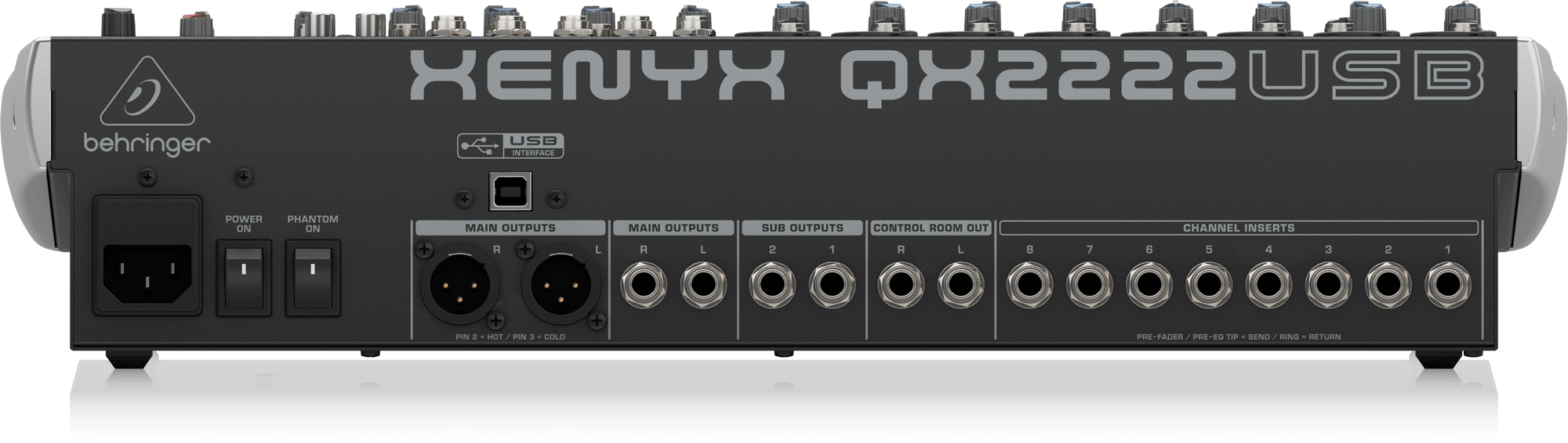 Behringer Xenyx QX2222USB Audio Mixer