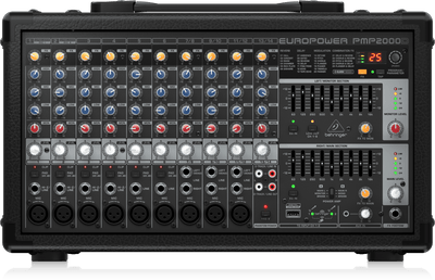 Behringer Europower PMP2000D خلاط يعمل