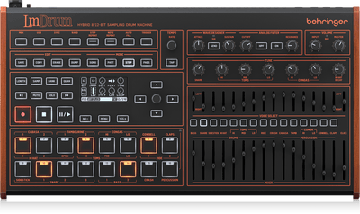 Behringer LM DRUM Classic Hybrid Sampling Drum Machine with 109 Drum Sounds, Sample Recording, 64-Step Sequencer, Wave Designer and Dual-Mode Filter