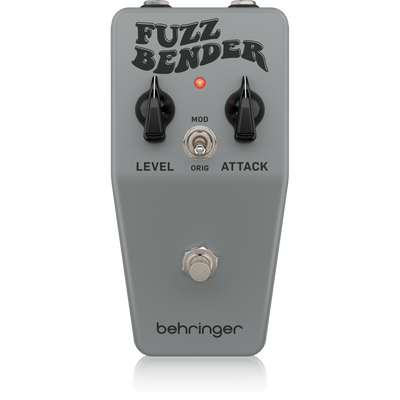 Behringer FUZZ BENDER Vintage 60s Style Fuzz Pedal with Custom Bias Mod Switch