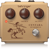 Behringer CENTAUROVERDRIVE Legendary Transparent Boost Overdrive with Huge Dynamic Range, Gain on Tap and Soft Clipping Germanium Diodes